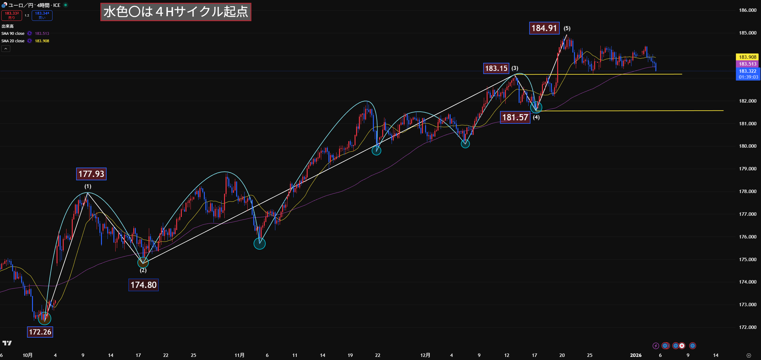 🌊 エリオット波動：上昇5波の完結と次のシナリオ