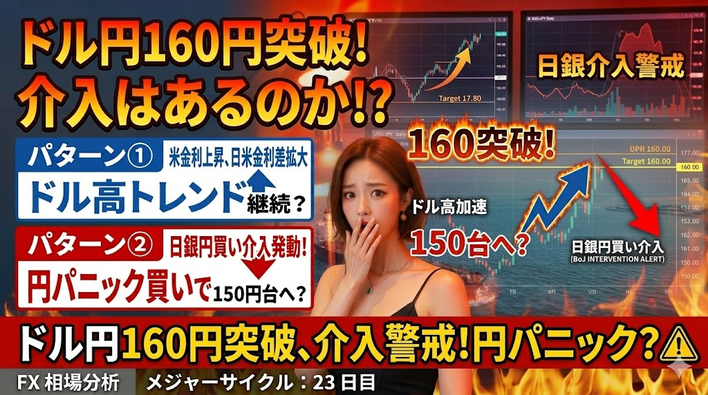 ドル円　介入はあるのか！？